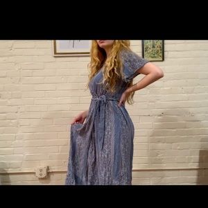 Boho maxi tie dress